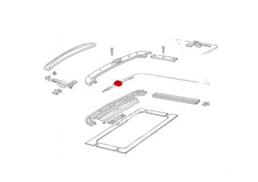 Spring plate for cable guide, steel sunroof (877 241 373)